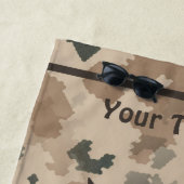 Serviette De Plage Bouclier Maccabee Et Paroles - Désert (En situation)