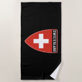 Serviette De Plage Bouclier suisse (Devant)