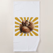 Serviette De Plage Bouddha le Gardien Doré (Devant)