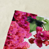 Serviette De Plage Bougainvilliers Floral Méditerranée Grecque (En situation)