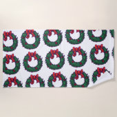 Serviette De Plage Boughs de Holly (Devant)