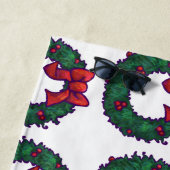 Serviette De Plage Boughs de Holly (En situation)