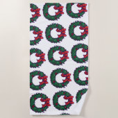 Serviette De Plage Boughs de Holly (Devant)