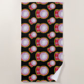 Serviette De Plage Boule de cristal pastel (Devant)