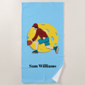 Serviette De Plage Boule de pique (Devant)