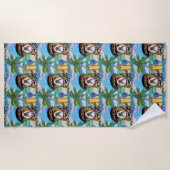 Serviette De Plage Bouledogue (Devant)