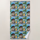 Serviette De Plage Bouledogue (Devant)