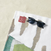 Serviette De Plage Bouledogue français Brindle, Frenchie, moderne (En situation)