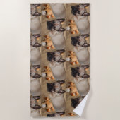 Serviette De Plage Bouledogue français loisirs Bouledogue français (Devant)