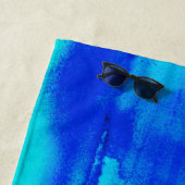 Serviette De Plage Boules à tongs de bleus Watery Shabbat (En situation)