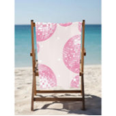 Serviette De Plage Boules Disco Rose, Style Rétro, Esthétique Fille