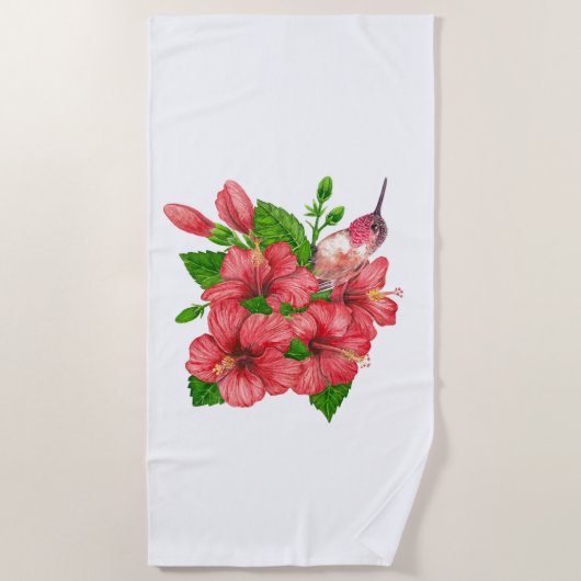Serviette De Plage Bouquet tropical (Devant)