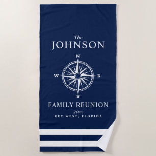 Serviette De Plage Boussole orientée nautique