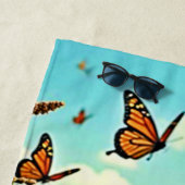 Serviette De Plage Bouton Fleur sauvage vibre Joy Design (En situation)