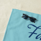 Serviette De Plage Bouton Visage (En situation)