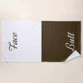 Serviette De Plage Bouton Visage (Devant)