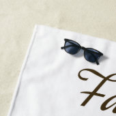 Serviette De Plage Bouton Visage (En situation)