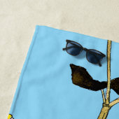 Serviette De Plage Boutons Art Nouveau (En situation)