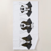 Serviette De Plage Bow Wow (Devant)