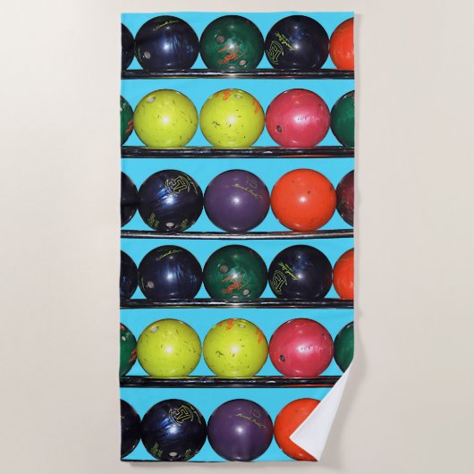 Serviette De Plage Bowling Blitz (Devant)