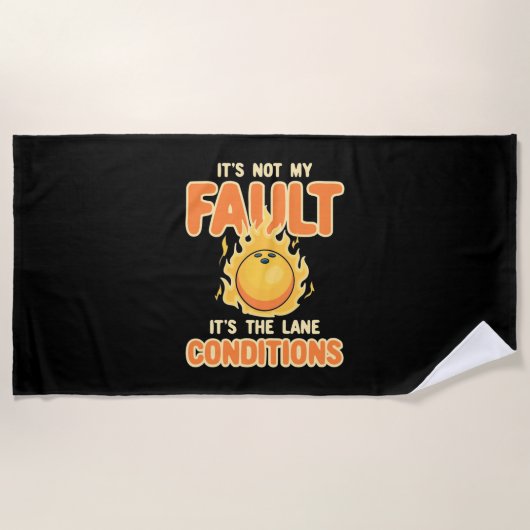 Serviette De Plage Bowling C'Est L'État De La Voie (Devant)