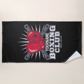 Serviette De Plage Boxer champion de course (Devant)