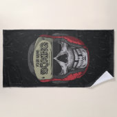 Serviette De Plage Boxer Fight Club Skeleton Boxer Gym (Devant)