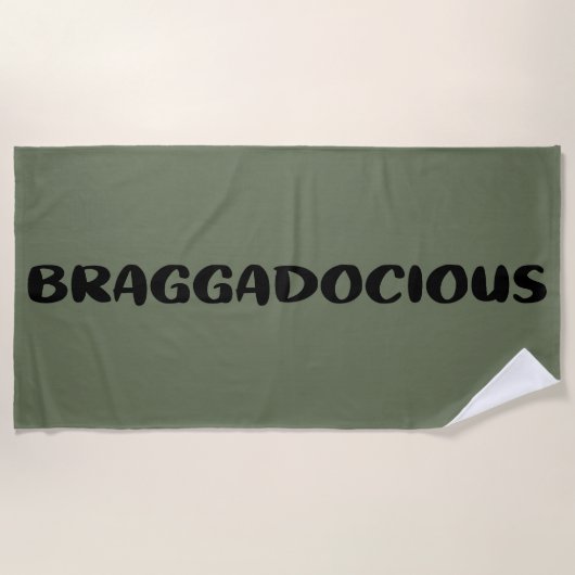 SERVIETTE DE PLAGE - BRAGGADOCIEUX (Devant)