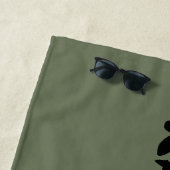 SERVIETTE DE PLAGE - BRAGGADOCIEUX (En situation)