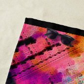 Serviette De Plage Brainstorm fractal (En situation)