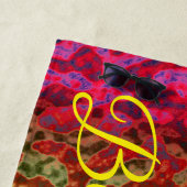 Serviette de plage branchée Waves (En situation)