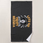 Serviette De Plage Brenda Éffrayant Halloween Kamala Harris (Devant)