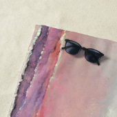 Serviette De Plage Bride Beach Pastel Sunset Beach Towne (En situation)