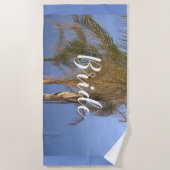 Serviette De Plage Bride Palm Trees Beach Towne (Devant)