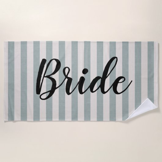 Serviette De Plage Bride Rustique Bleu (Devant)