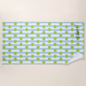 Serviette De Plage BRIDE Seersucker Limes & Fiesta Party Bridesmaid (Devant)