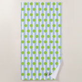 Serviette De Plage BRIDE Seersucker Limes & Fiesta Party Bridesmaid (Devant)