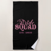 Serviette De Plage Bride Squad - Girls Weekend Party (Devant)