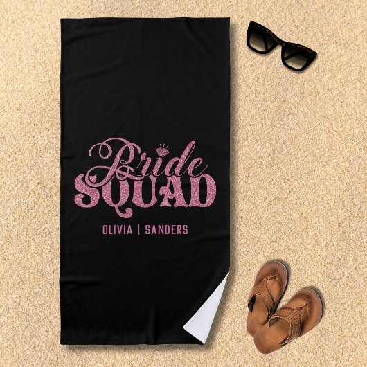 Serviette De Plage Bride Squad - Girls Weekend Party