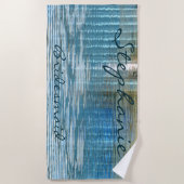 Serviette De Plage Bridesmaid Abstrait Reflection Beach (Devant)