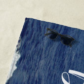 Serviette de plage Bridesmaid Ocean Waves (En situation)