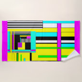 Serviette De Plage Bright abstract (Devant)
