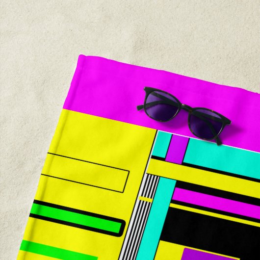 Serviette De Plage Bright abstract (En situation)