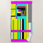 Serviette De Plage Bright abstract (Devant)