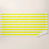 Serviette De Plage Bright Yellow Strips (Devant)