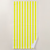 Serviette De Plage Bright Yellow Strips (Devant)