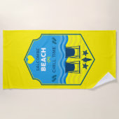 Serviette De Plage British Beach Theme Gift (Devant)