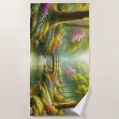Serviette De Plage Broche printanière avec fleurs (Devant)