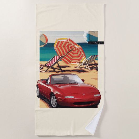 Serviette De Plage Brochure de Na Miata (Devant)