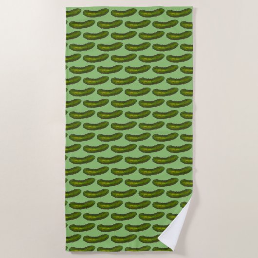 Serviette De Plage Brochure verte croustillante en chaudière en chich (Devant)